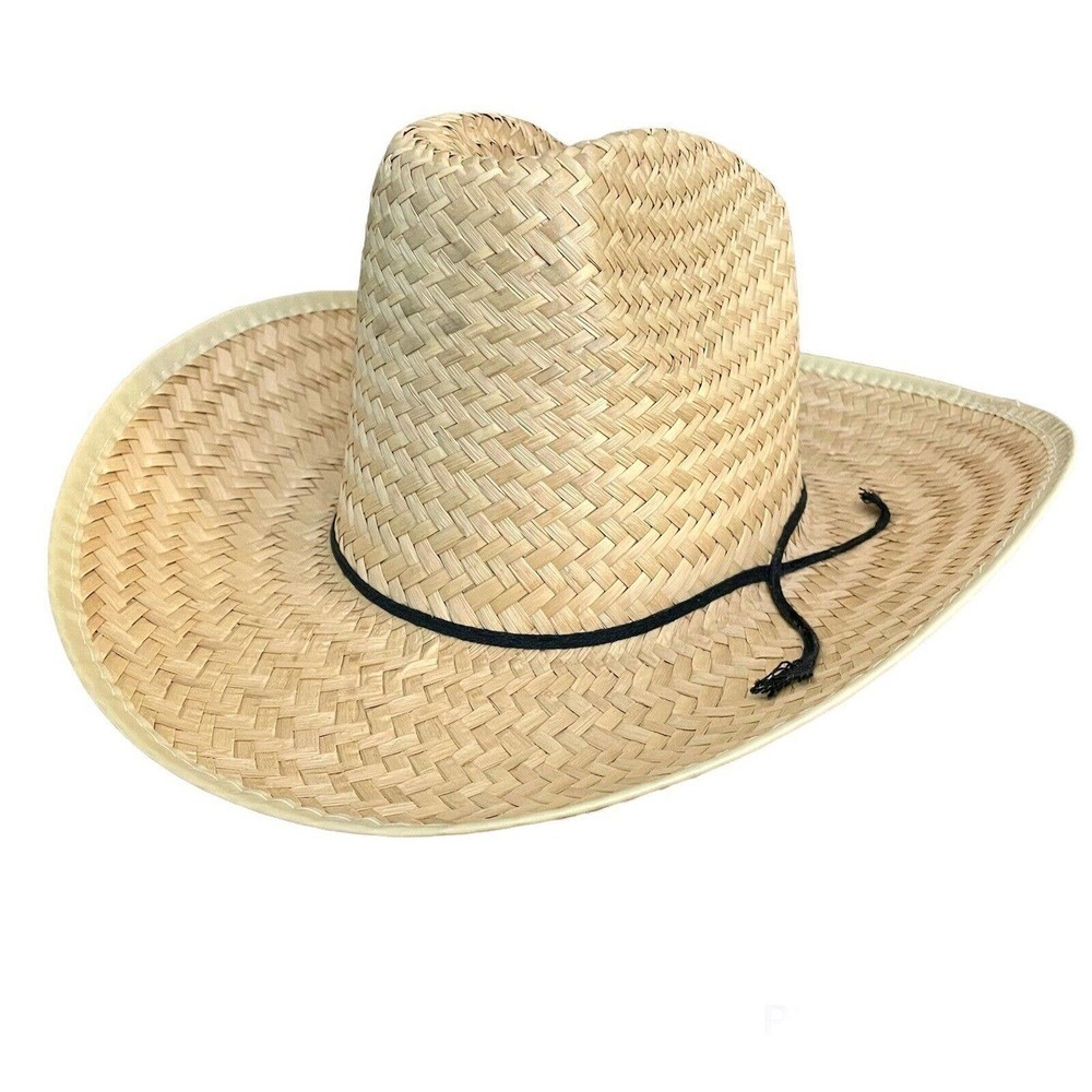 Sombreros Super Finos Straw Cowboy Hat Made in Mexico Size 6 1/2 Western